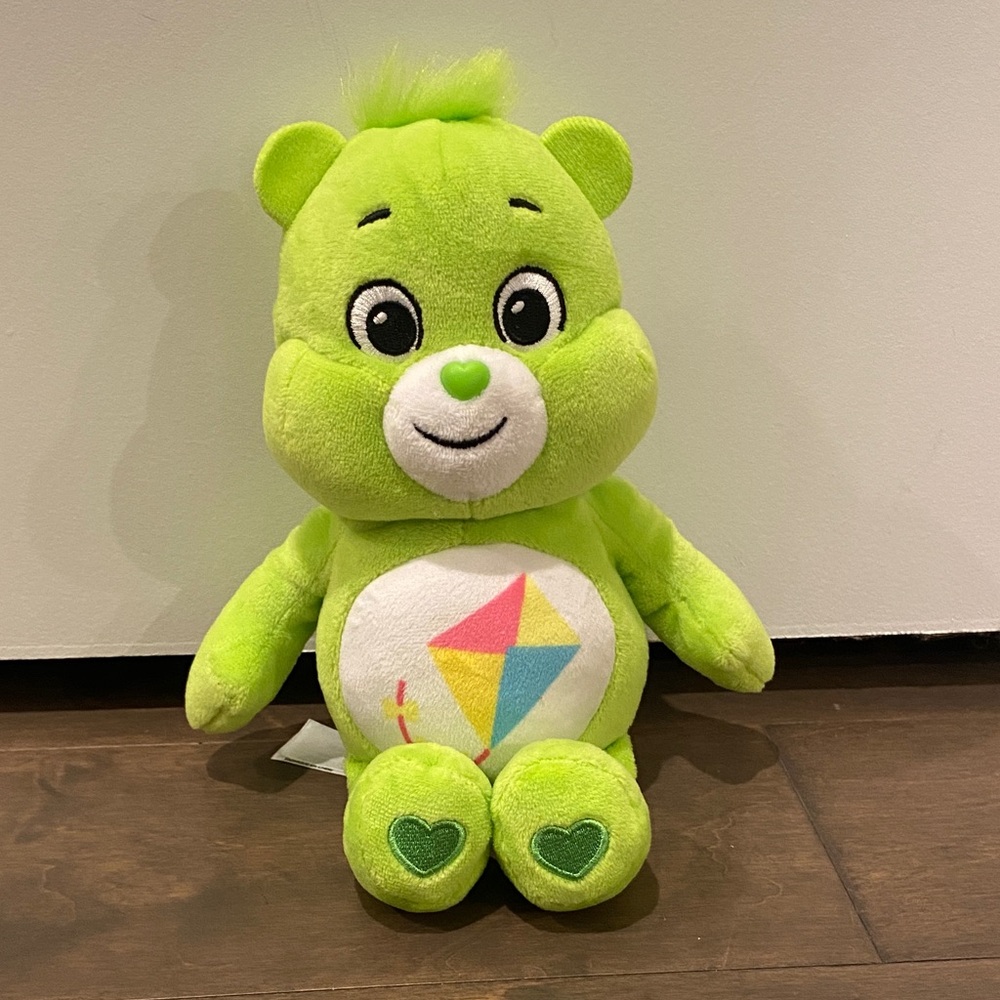 Care Bears Bright Green Plush with Kite Design